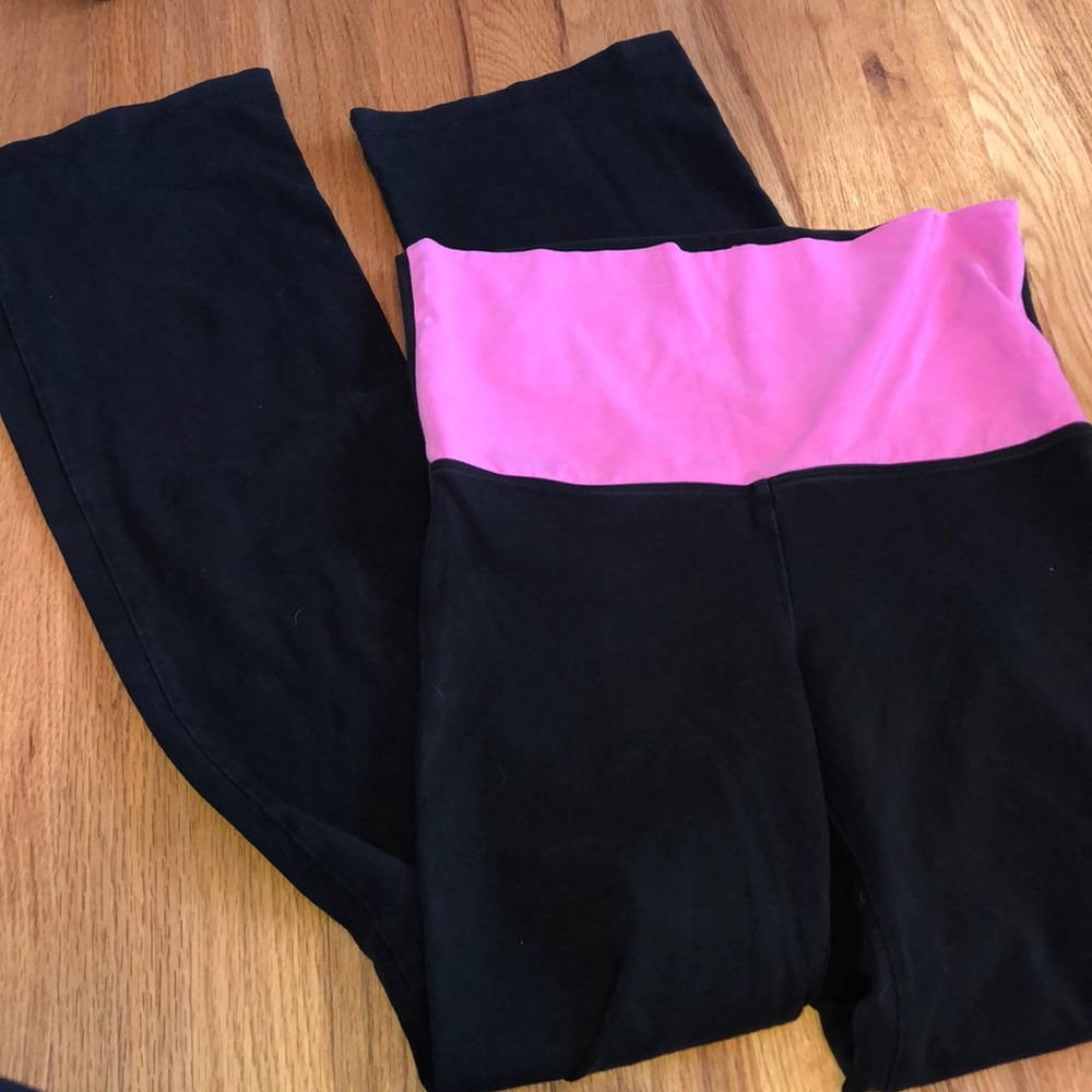 Pink flare leggings